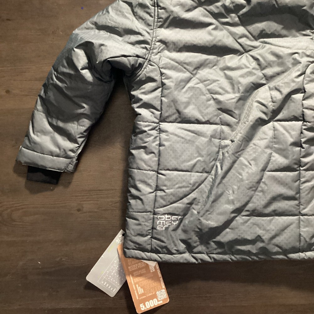 Obermeyer Juniors Grey Puffer Jacket Size 10