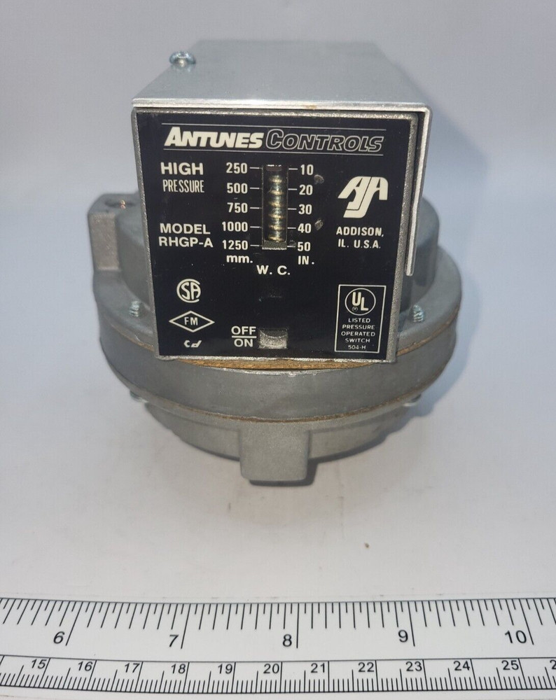 ANTUNES CONTROLS RHGP-A High Pressure Switch, 0175E