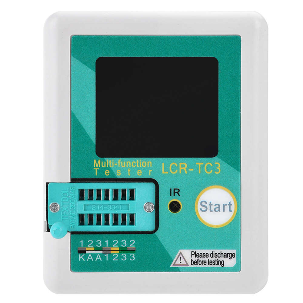 LCR-TC3 High-precision Transistor Tester Diode Capacitance Test Meter + Cable US