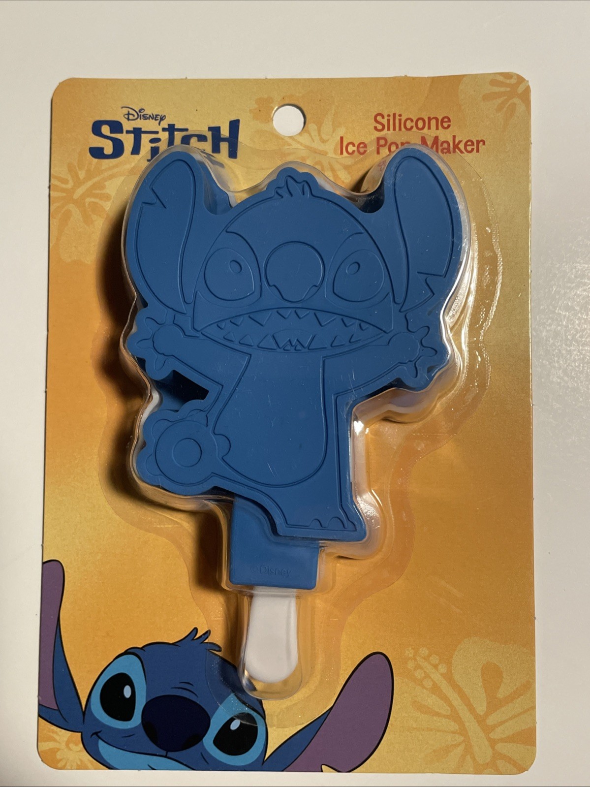 Disney Stitch Ice Pop Silicone Mold Popsicle Maker Blue Brand NEW