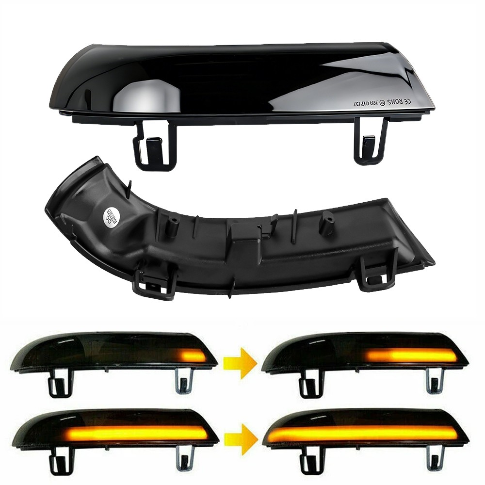 2pc Sequential LED Turn Signal Side Mirror Light for VW Golf 5 Jetta MK5 Passat