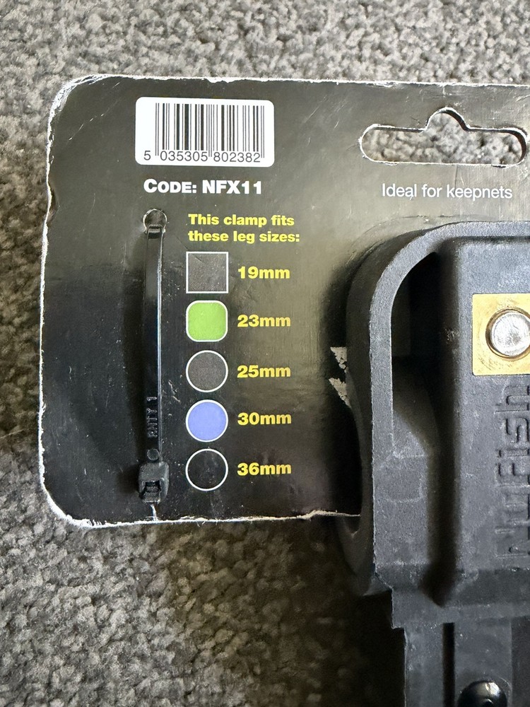 Nufish Stubby Keepnet Seatbox Arm and inserts