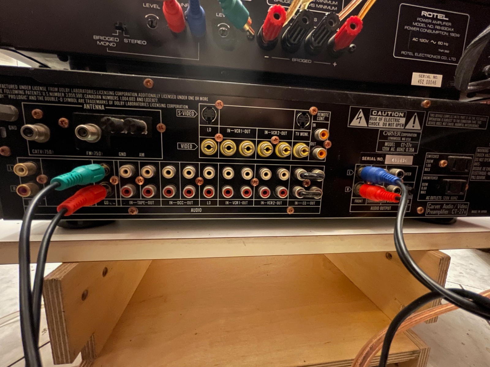 CARVER CT-27v A/V Preamplifier/Tuner