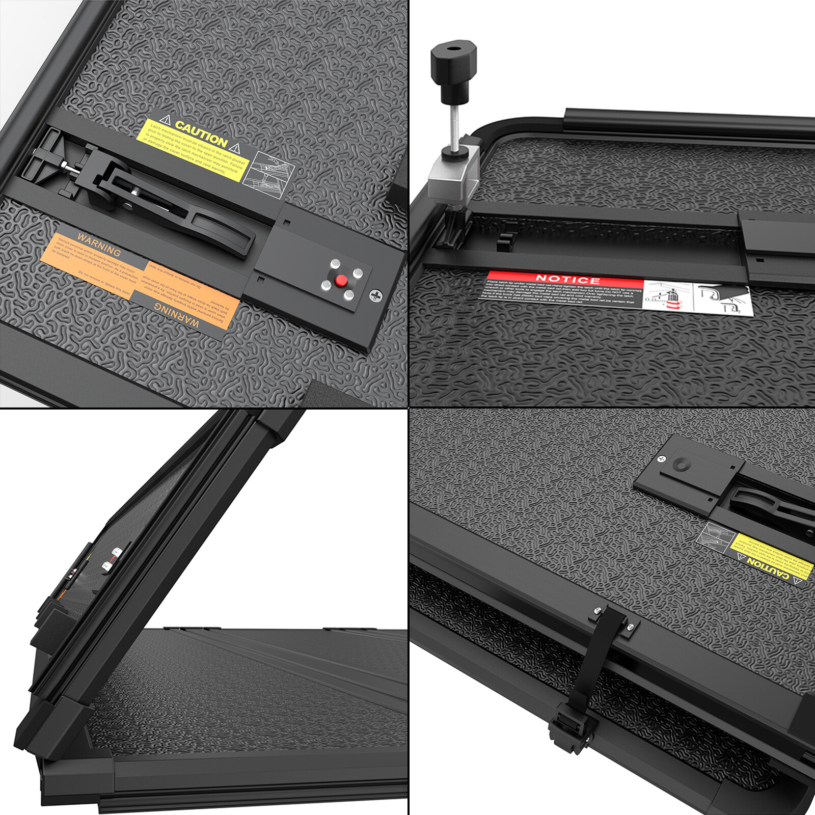 5.5FT Hard Solid Truck Bed Tonneau Cover For 2014-2024 Toyota Tundra 3-Fold