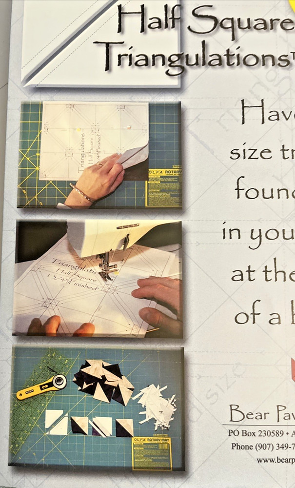 Brenda Henning TRIANGULATIONS 2.0 CD-ROM Half Square Foundation #BPP 2000