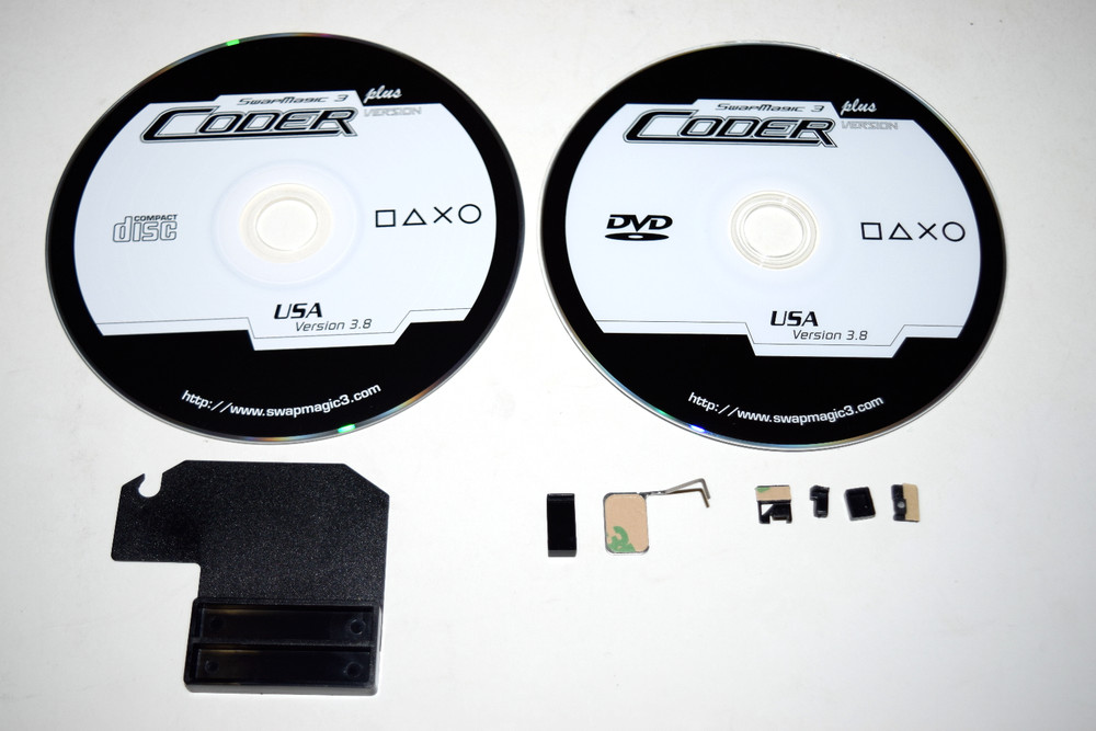 SwapMagic 3.8 Coder USA DVD CD set with Slide Tool Magic Switch PS2 Swap Magic