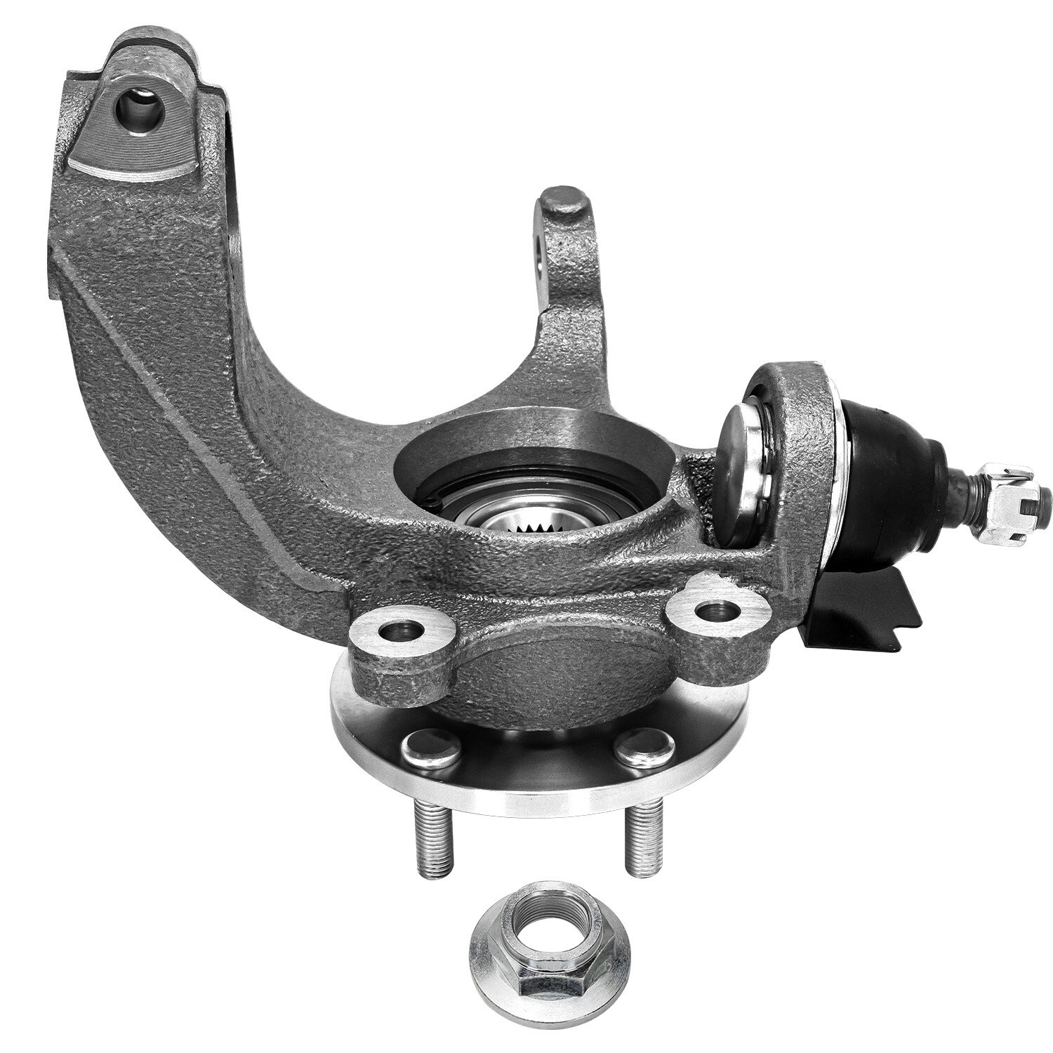 Front Steering Knuckles Wheel Hub Bearings for 2010 - 2013 Ford Transit Connect