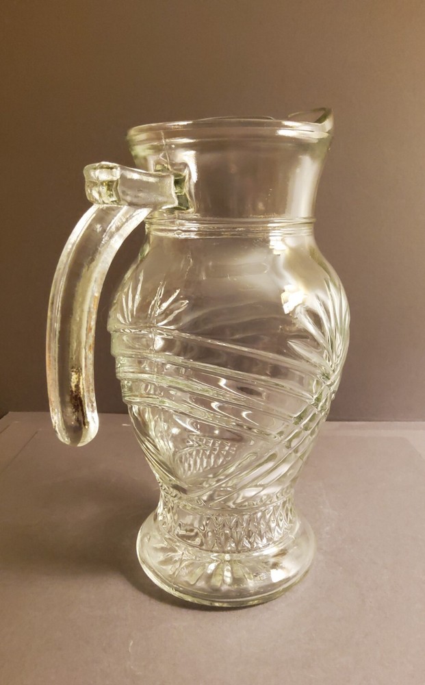Pressed Glass Pineapple Pitcher