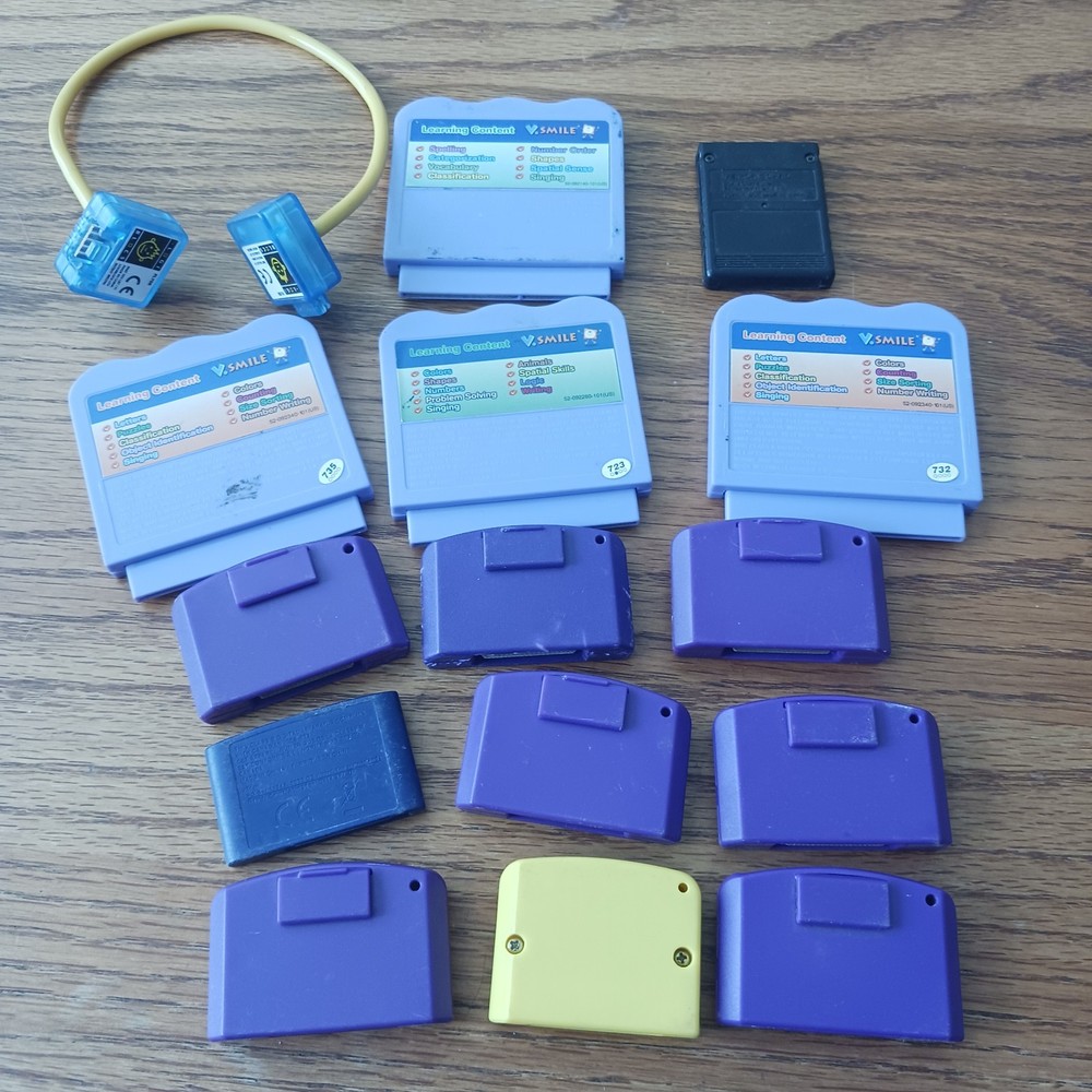 14 Leap Pad & Vtech Games Learning Cartridges PS2 8MB - Untested