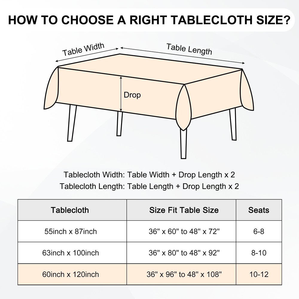 140x220cm Rectangle Tablecloth, Thickened Polyester Table Cloth Lake Blue