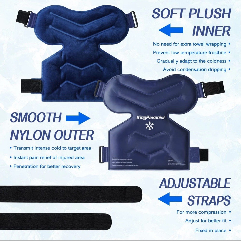 Shoulder Ice Pack Rotator Cuff Cold Therapy, Reusable Gel Ice Pack for Should...