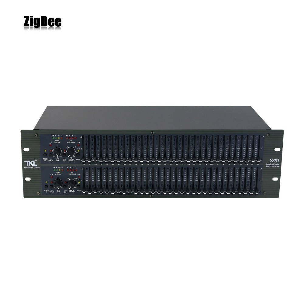 TKL-2231 Dual31-Segment 2U High Performance Equalizer for Speakers Stereo Tuning