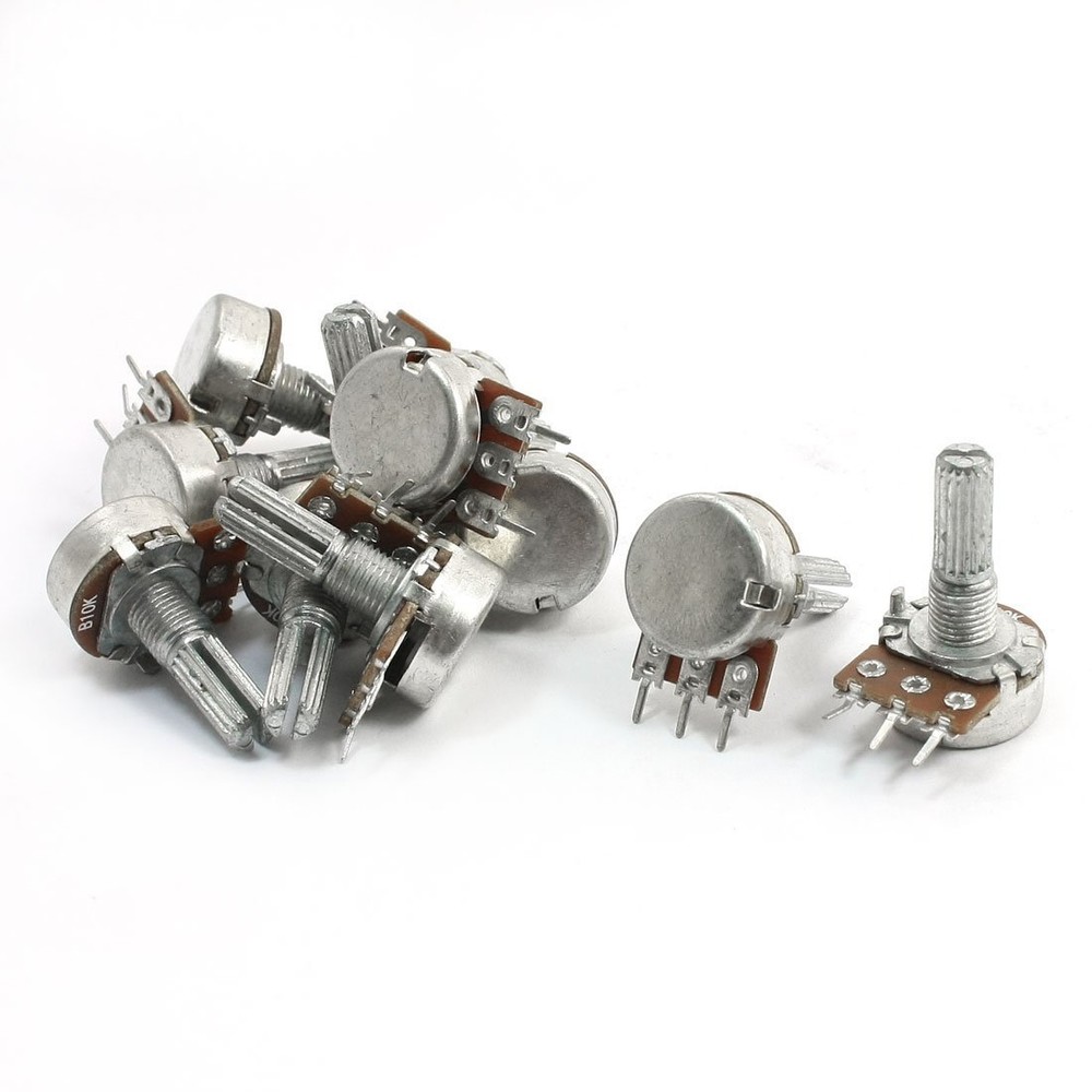 2 x 10K OHM Linear Taper Potentiometer Pot B10K