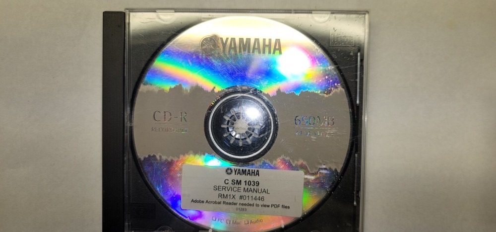 Yamaha RM1X service manual on CD