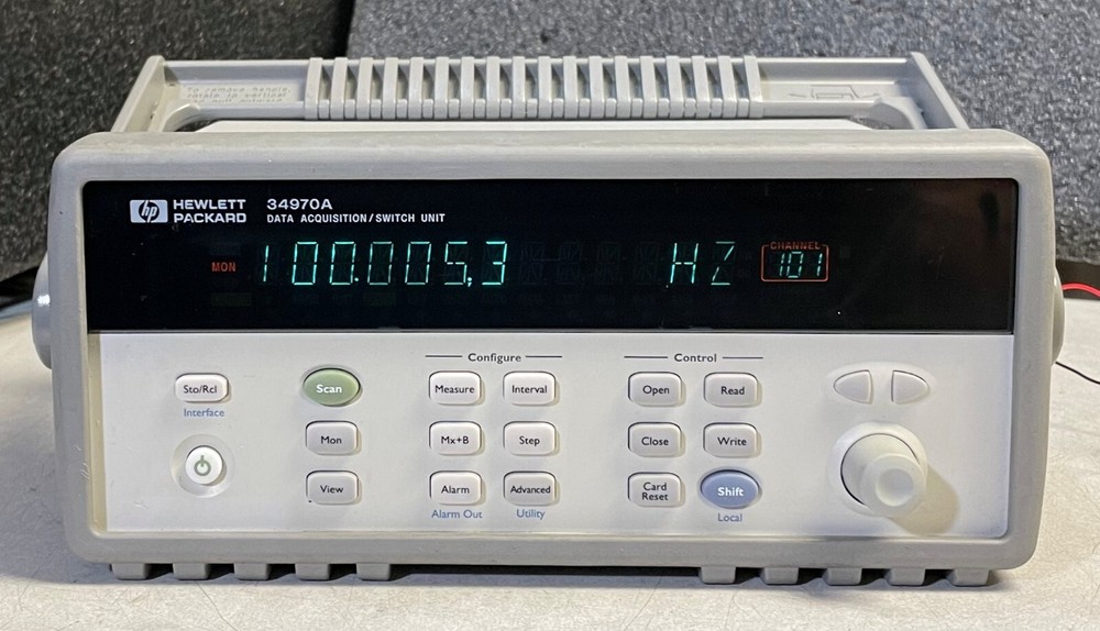 HP 34970A Data Acquisition Data Logger Switch Unit w/ 6.5 Digit DMM