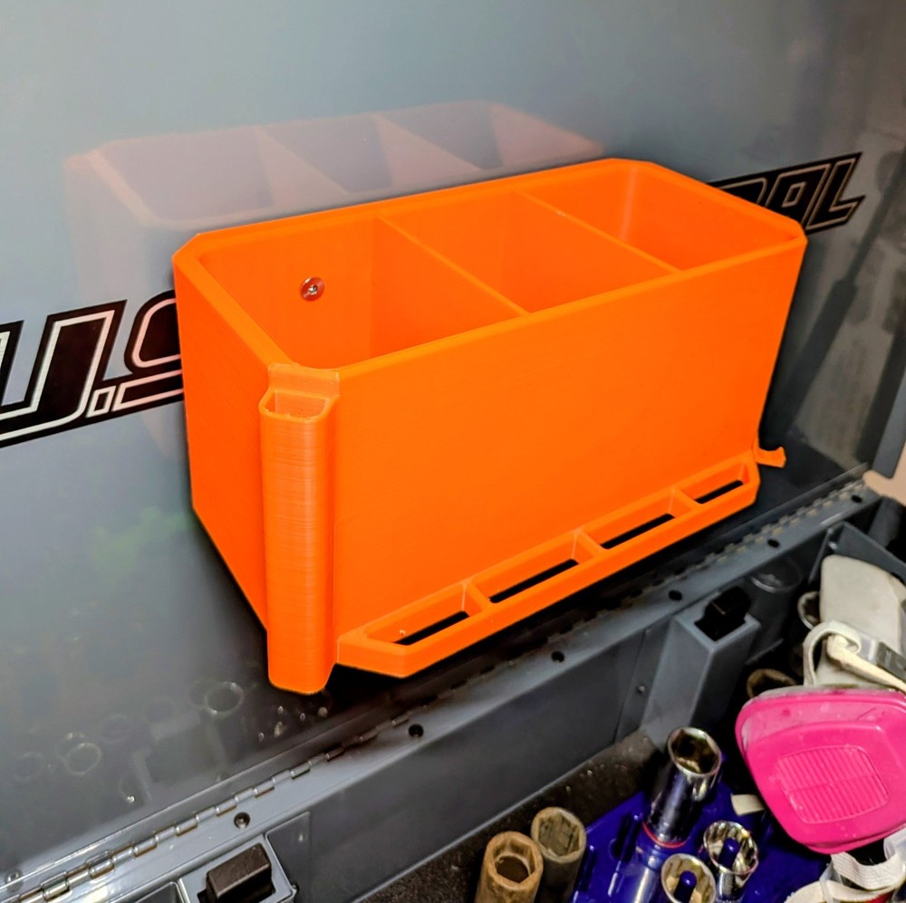 Magnetic Toolbox Organizer | Toolbox Door Storage Bin | Modular Garage Organizer