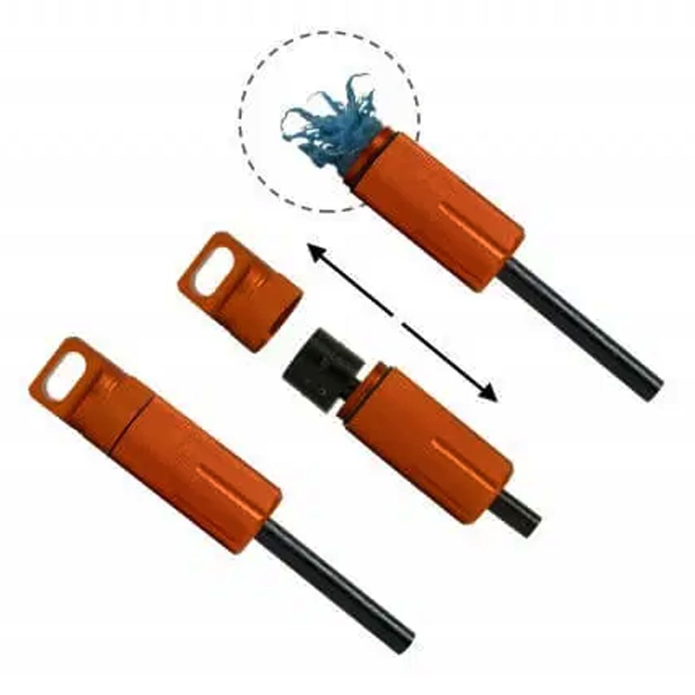 Pyro Putty Mega Inferno Ferro Rod - Orange