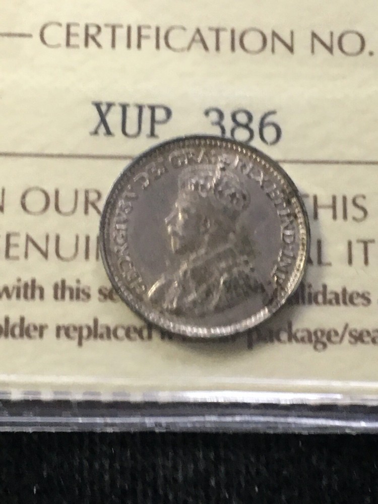 1929 ICCS Graded, Newfoundland ¢5 Cent, **EF-45 Cleaned**