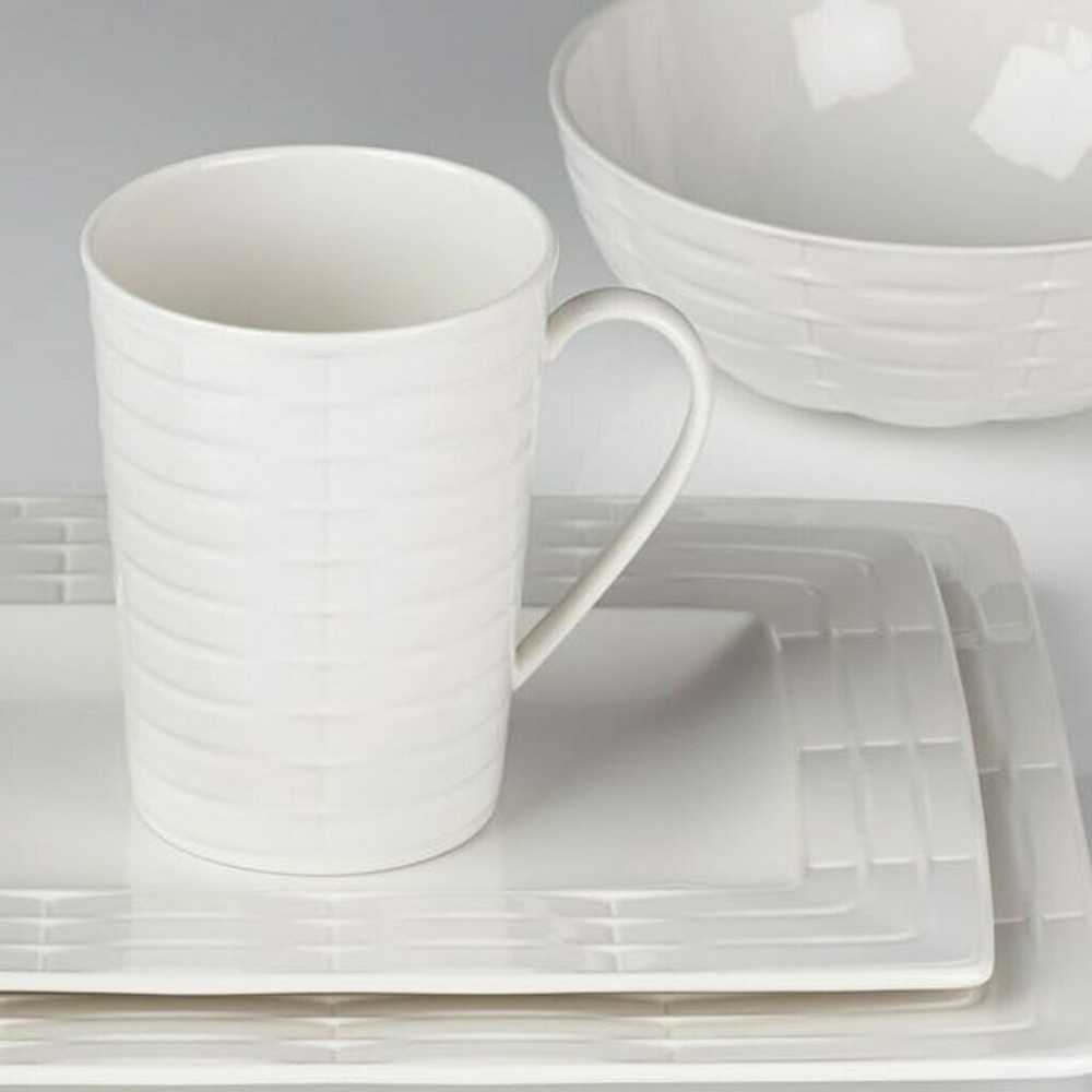 LENOX  365 SCULPTURE RECTANGULAR 4pc WHITE BNIB RARE $100