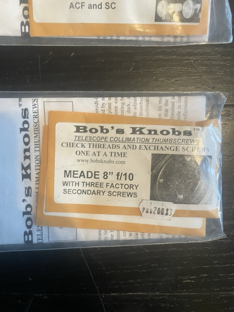 Bob's Knobs for Meade Thumbscrews & Springs