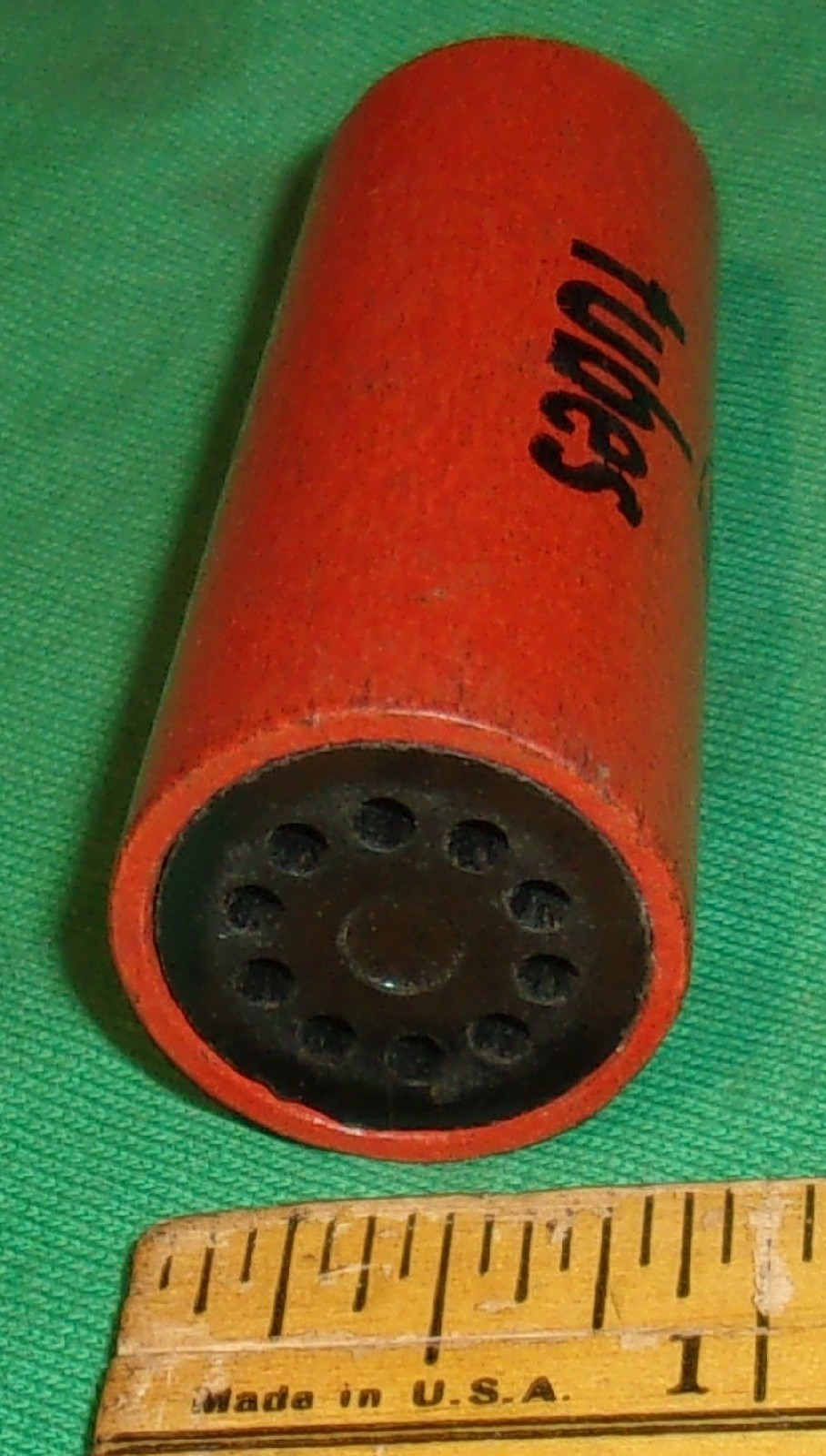 GE Twin Tube Pin Straightener Hand-Held Clean! Wood Frame NOS 7 & 9 Pin NICE!