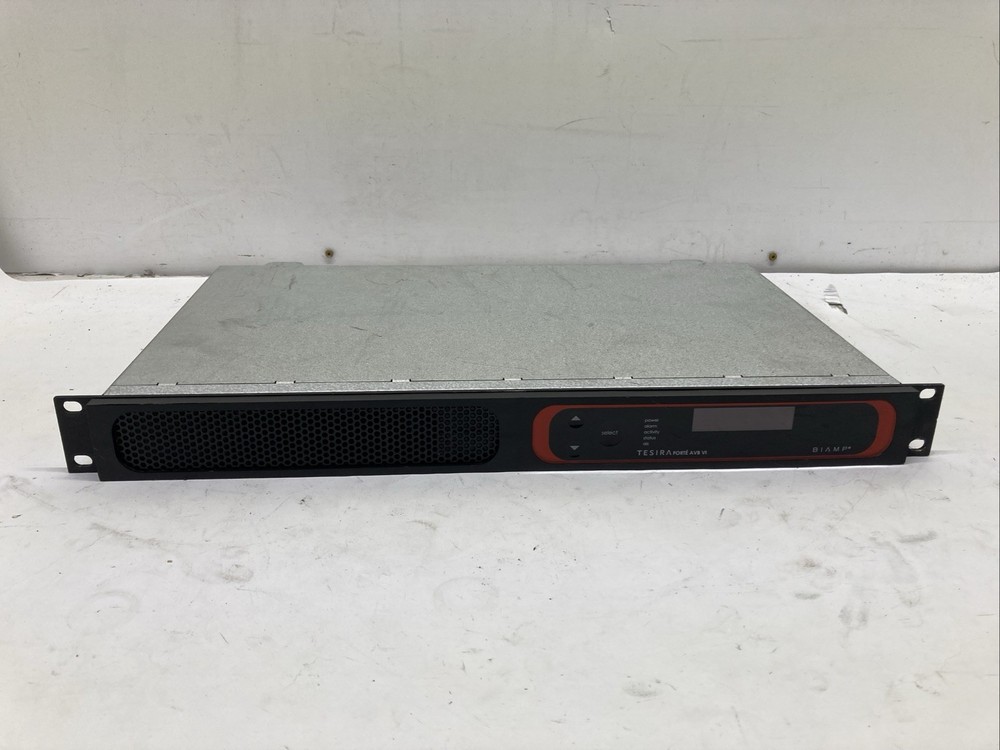 Biamp Systems Tesiraforte AVB VI Digital Audio Signal Processor --POWERS ON--