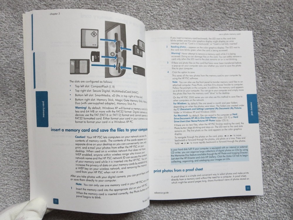 HP PSC 2500 Photosmart Series All-in-One Printer Reference Guide with Extras