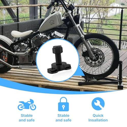 10 Pack L-Track Double Lug Threaded Stud Nut Fitting Tie Down, 4500LBS Max