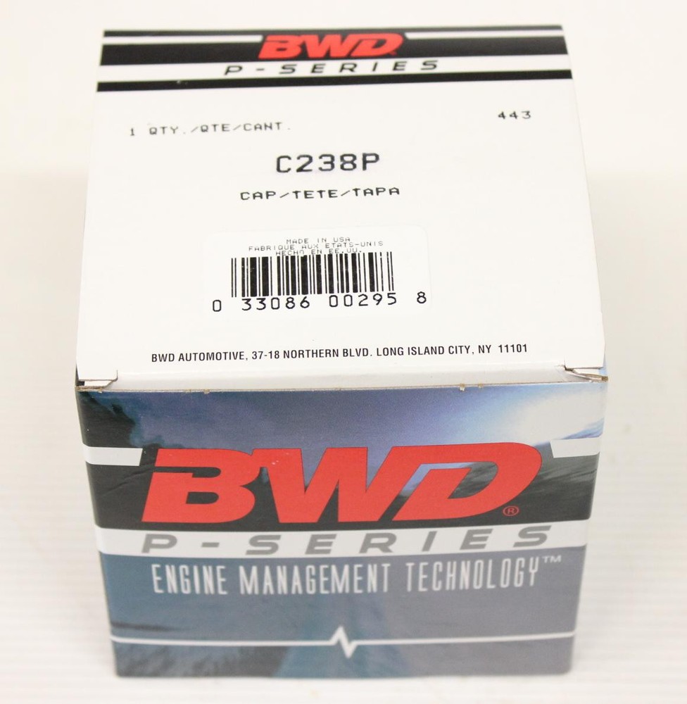 Distributor Cap-O.E. Replacement BWD P-SERIES C238P
