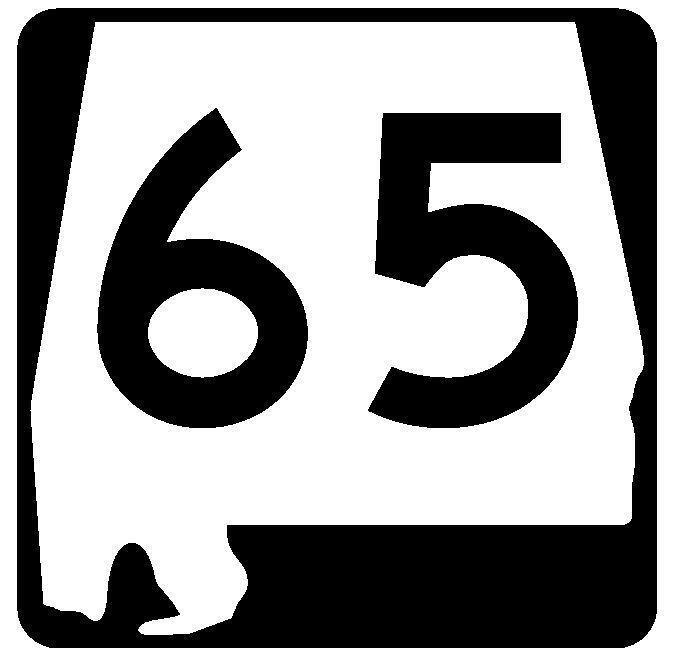 Alabama State Route 65 Sticker Decal