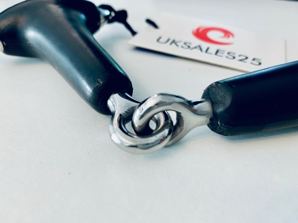 Eggbutt Single Jointed Snaffle Bit with Rubber & SS (UKSALES25® Horse Bits)