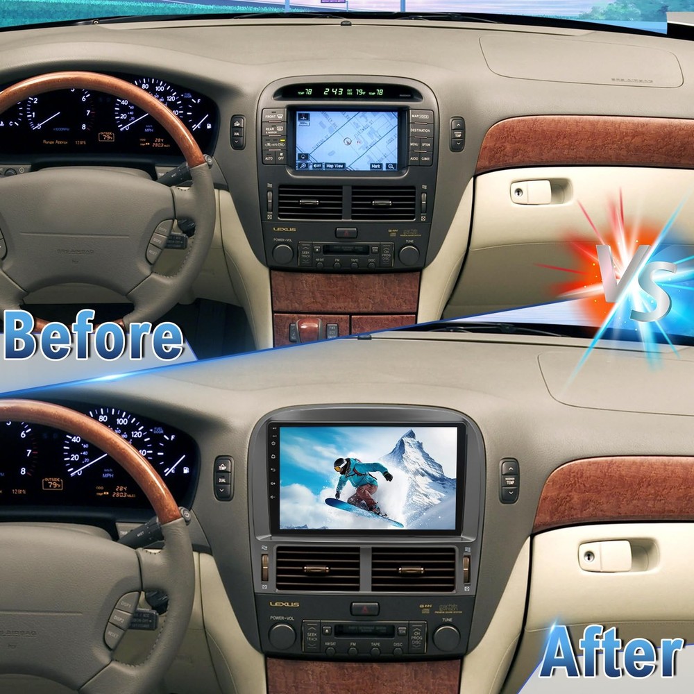Android 13 Car Radio for LS430 9 Inch Touchscreen Android Auto CarPlay