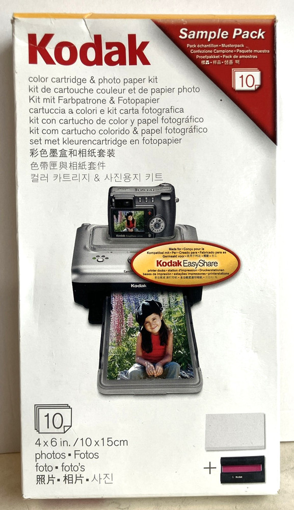 Kodak EasyShare Printer Dock 3 / Printer Tray & 40 Pcs. New Paper / Sample Pack