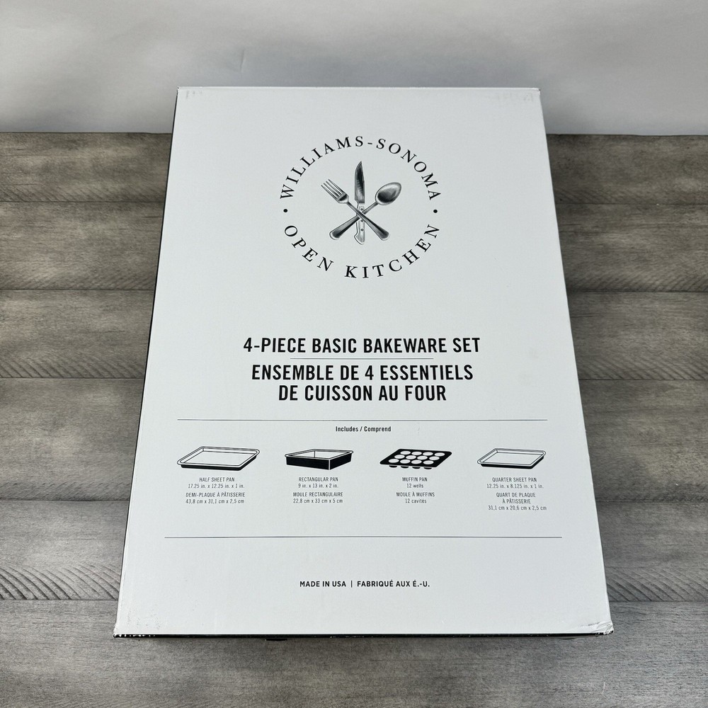 Open Kitchen by Williams Sonoma 3-Piece Essentials Bakeware Set Scuffed Read