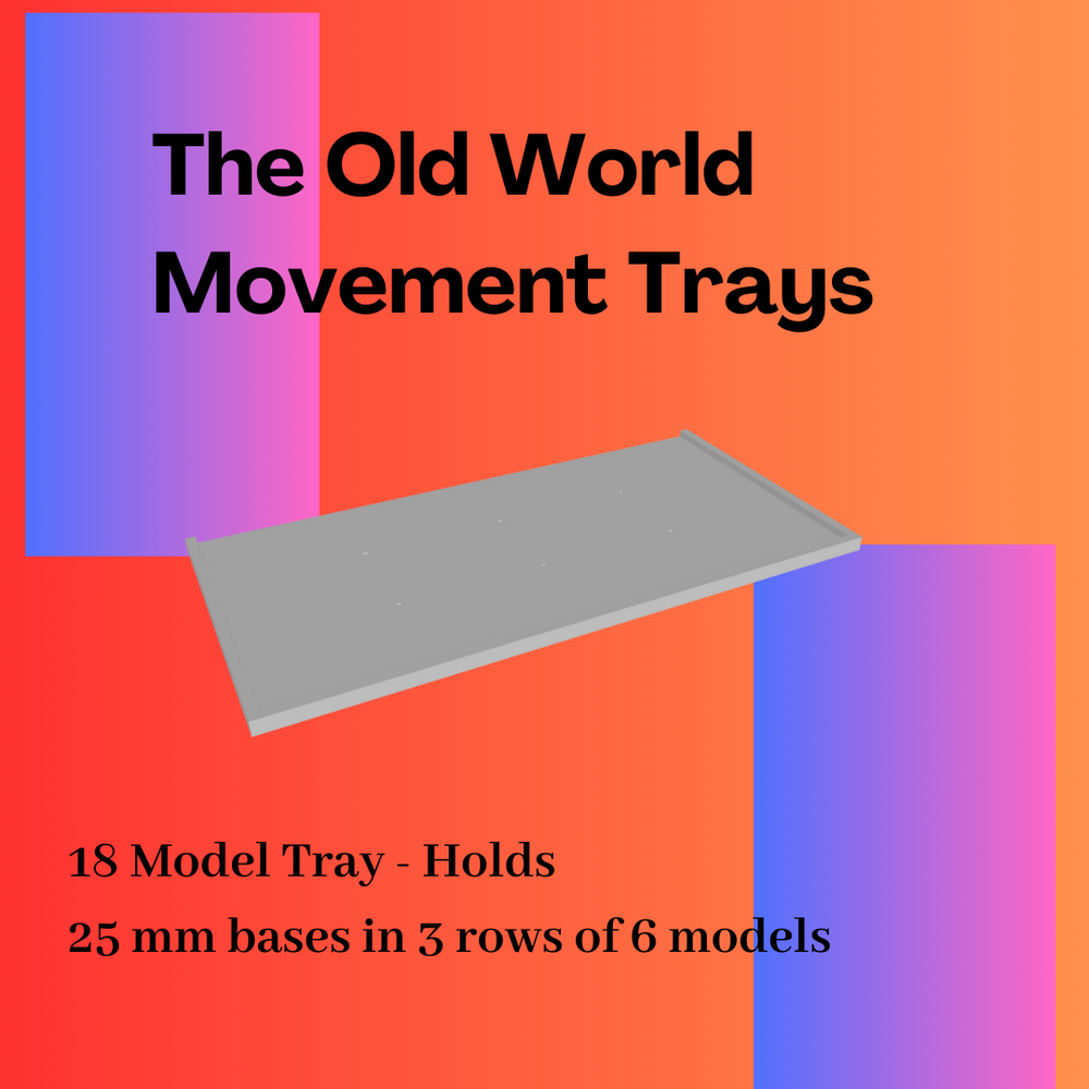 Warhammer The Old World Regiment Movement Trays - Multiple Options