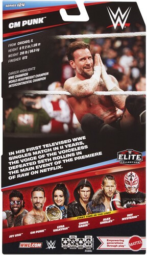 Mattel Collectible - WWE Elite Collection 6" CM Punk Action Figure [New Toy] A