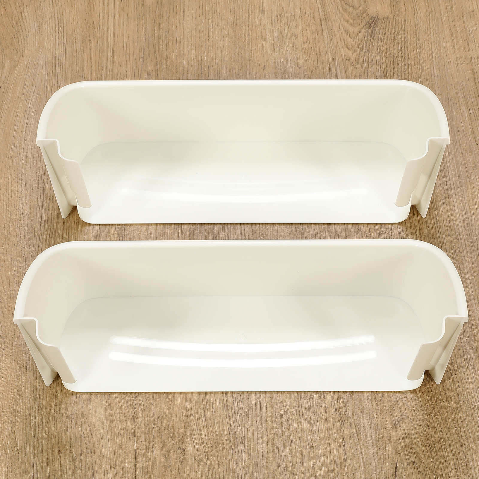 2-Pack 240323001 Door Bin Shelf White Lower ABS For Frigidaire Refrigerator