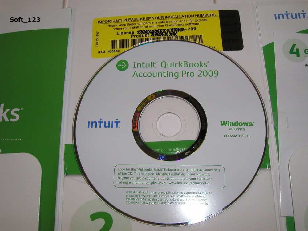 INTUIT QUICKBOOKS PRO 2009 FOR WINDOWS FULL RETAIL US VERSION