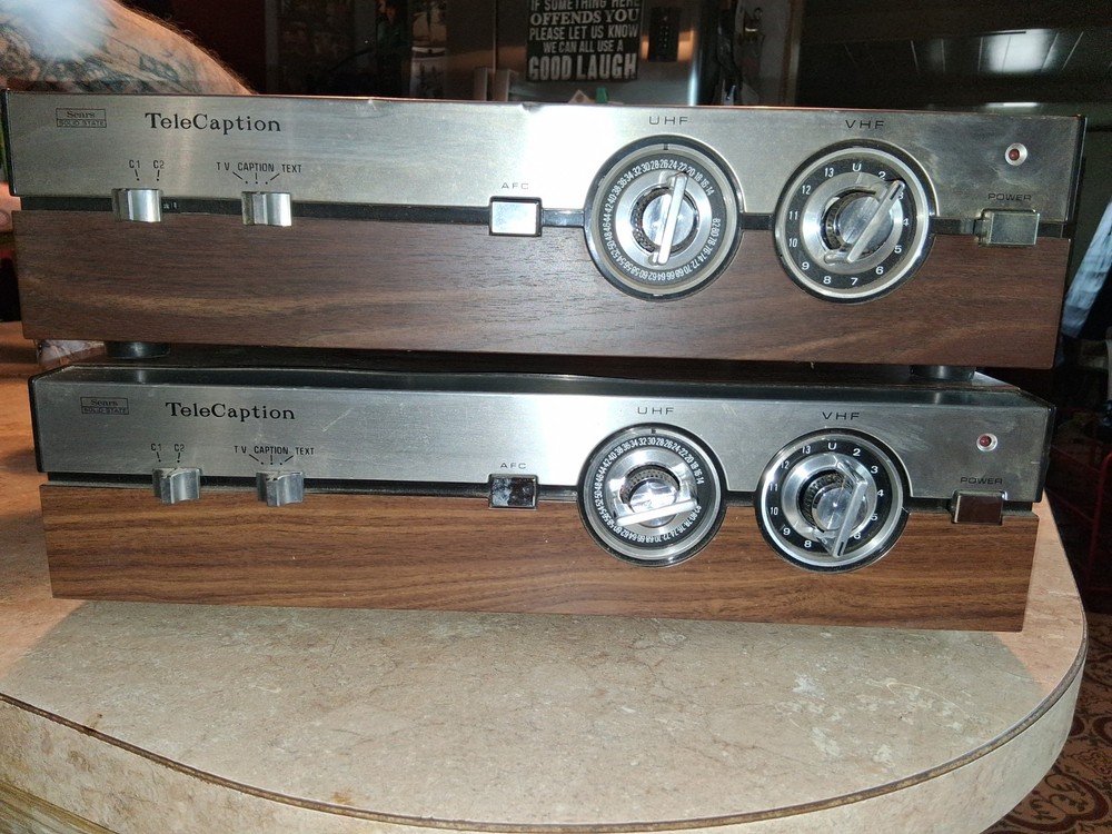 2 Sears 1980 Vintage TeleCaption DeCoder new w/o box