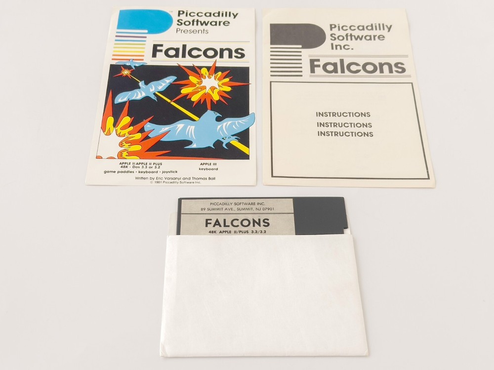 Falcons - Picadilly Software Inc. - 1981 / Apple II