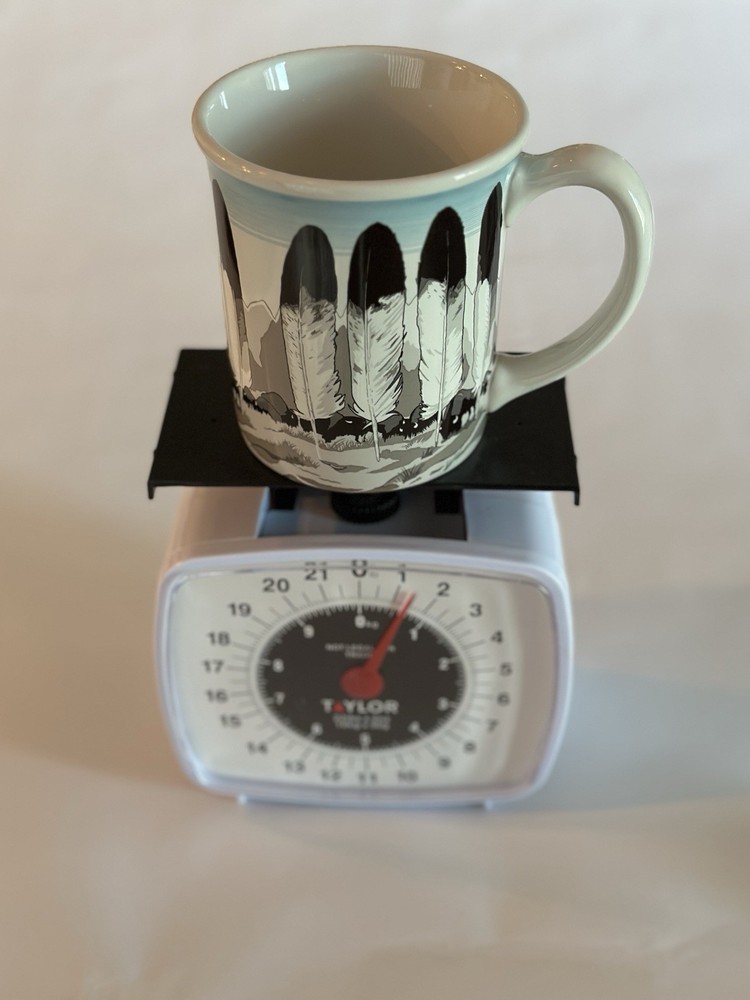 PENDLETON Legendary Ceramic Mug "In Their Element" Feathers 18 oz
