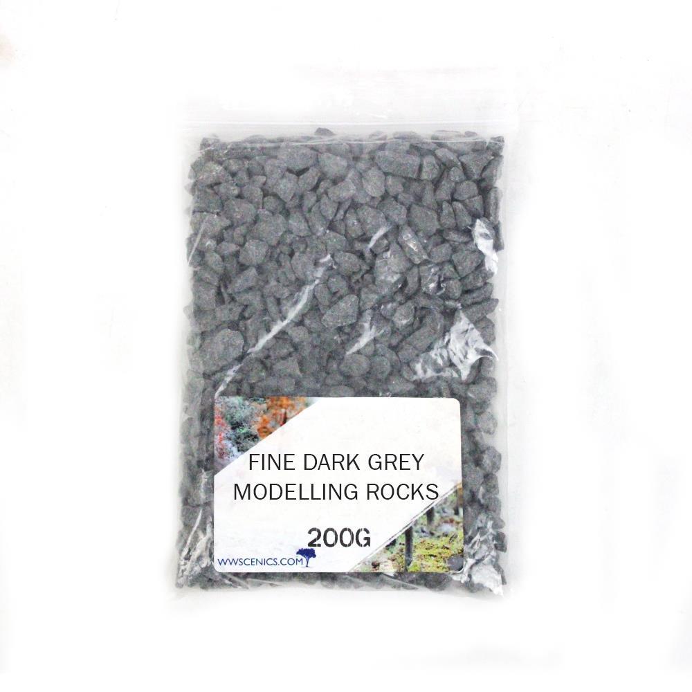 Fine Dark Grey Modelling Rocks 2mm | Wargame Scenery & Basing Material