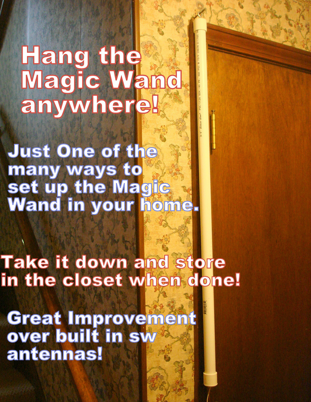 SUPER MAGIC WAND II SHORTWAVE-MW, ANTENNA, SWL! Hang & Play!Listen to the World!