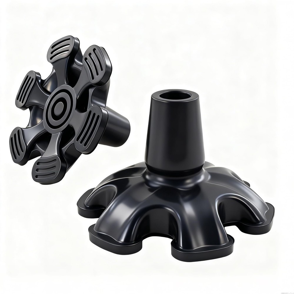 Cane Tip - Self Standing Heavy Duty Rubber Replacement for Walking Cane