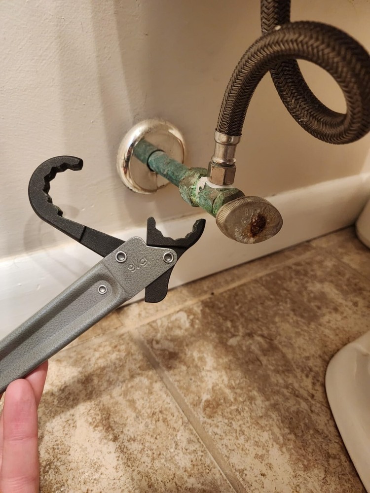 Plumbing Tools Angle Stop Removal Wrench Kit Removing Compression Ring Angle-On