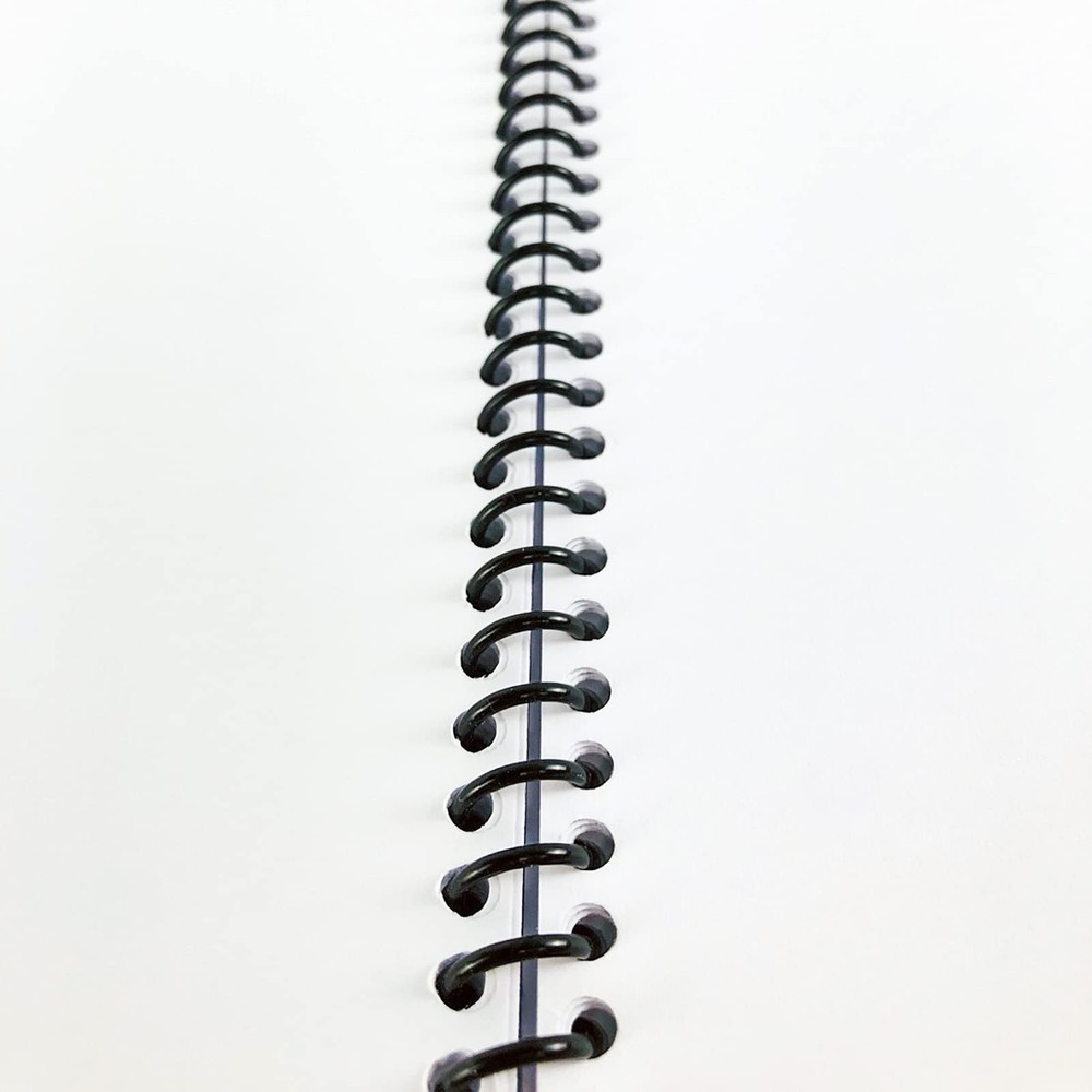 100 Pack Plastic Spiral Binding Coils6mm1/4" Binding Spirals30 Sheet Capacity...