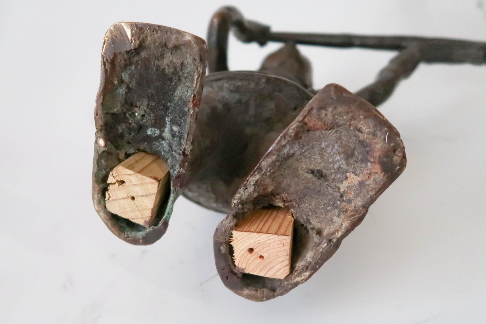 Large 20" BENIN Bronze Flute Player Sculpture Edo Nigeria Art King Oba Messenger