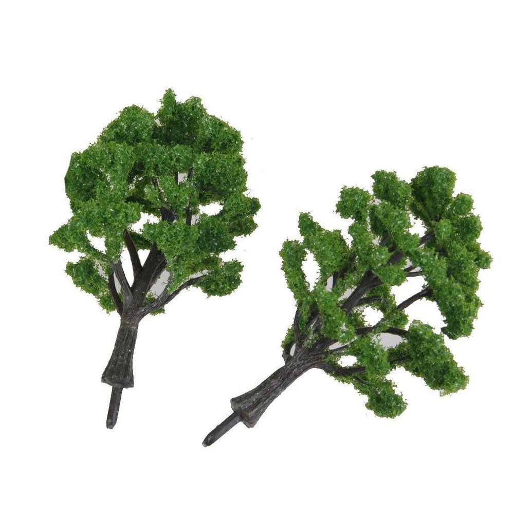10pcs Green Model Trees 1:100 & 1:150