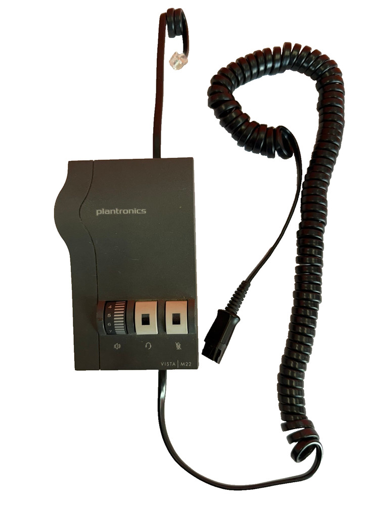 Plantronics Vista M22 Universal Audio Processor Headset Amplifier Tested Working