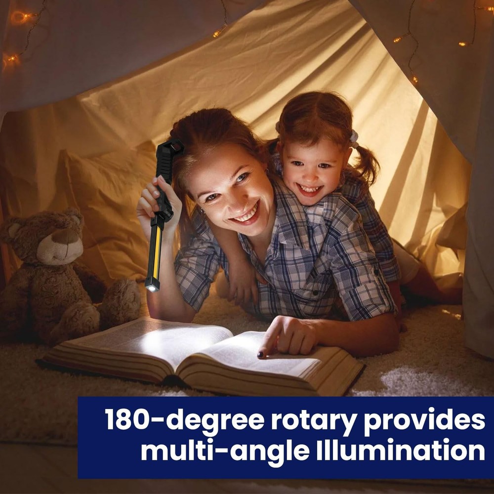 BaseAire Mechanical Light Timer + Portable LED Light + Extension Cord Organizer